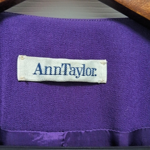 CLEARANCE SALE!!  Vintage Purple Double-Breasted Coat Dress - Picture 3 of 14